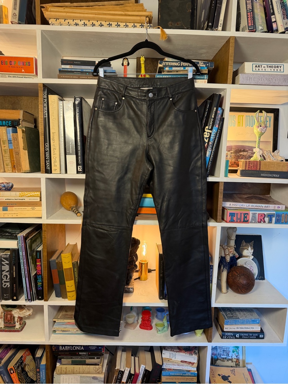 Saguaro Black Leather Pants